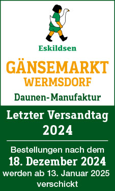 Gänsemarkt Wermsdorf Eskildsen Betten-Shop Öffnungszeiten letzter Versandtag